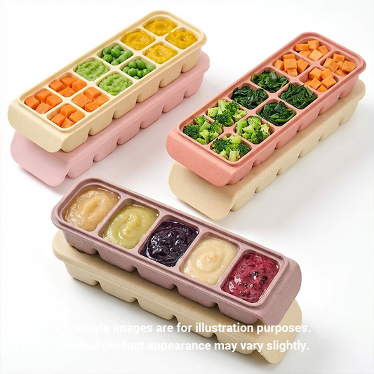 Firgi Double Airtight Baby Food Cube Set 1+1 2pcs – Silicone Freezer Tray | Auntie Kim