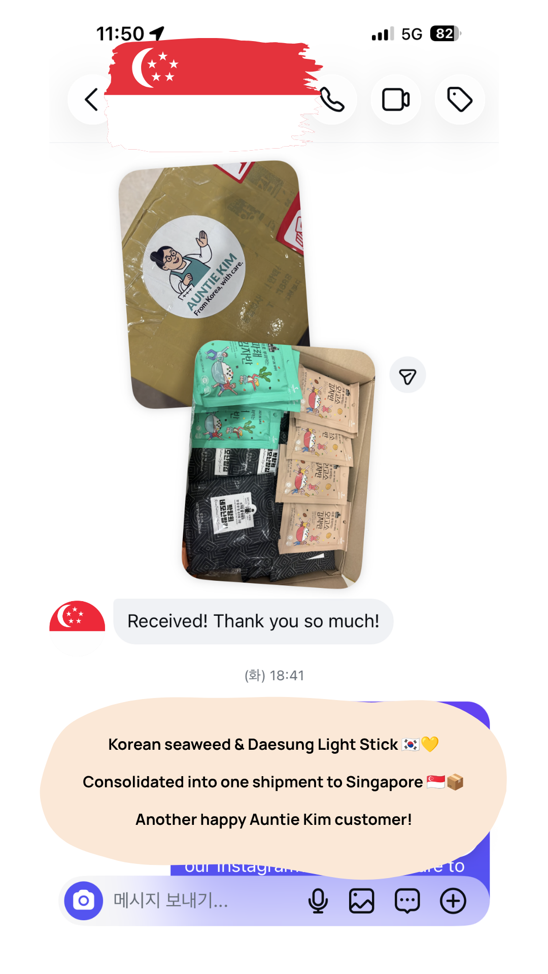 Korean Seaweed & BIGBANG Daesung Light Stick to Singapore | Review