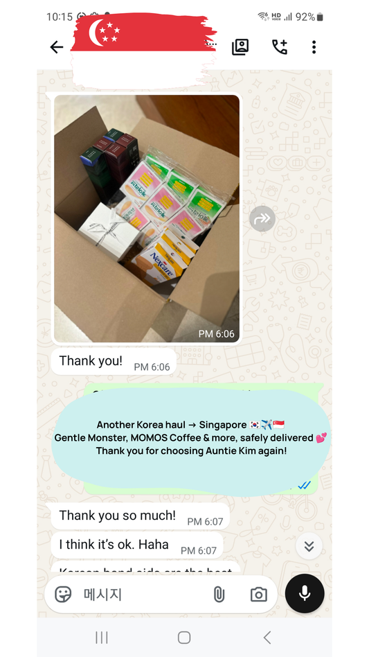 Korea Shopping & Delivery to Singapore | Repeat Customer Review