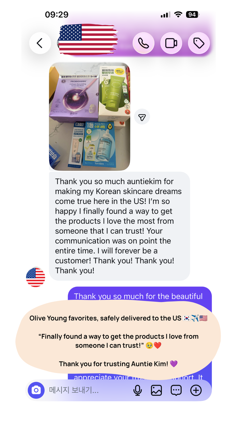 Olive Young Korean Skincare Safely Delivered to the USA | Auntie Kim Review