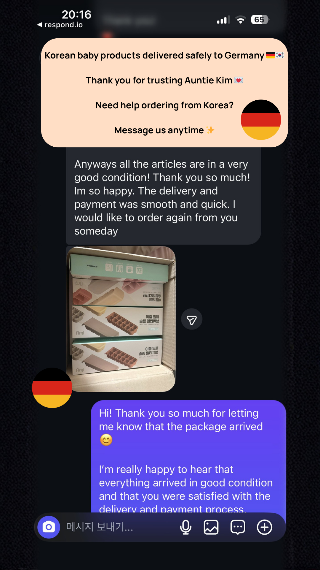 German Customer Review: Firgi Baby Food Storage Containers Delivered from Korea 🇩🇪🇰🇷