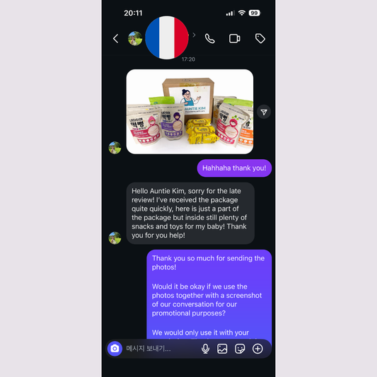 Premium Korean Baby Products Safely Dispatched to France | AuntieKim Review
