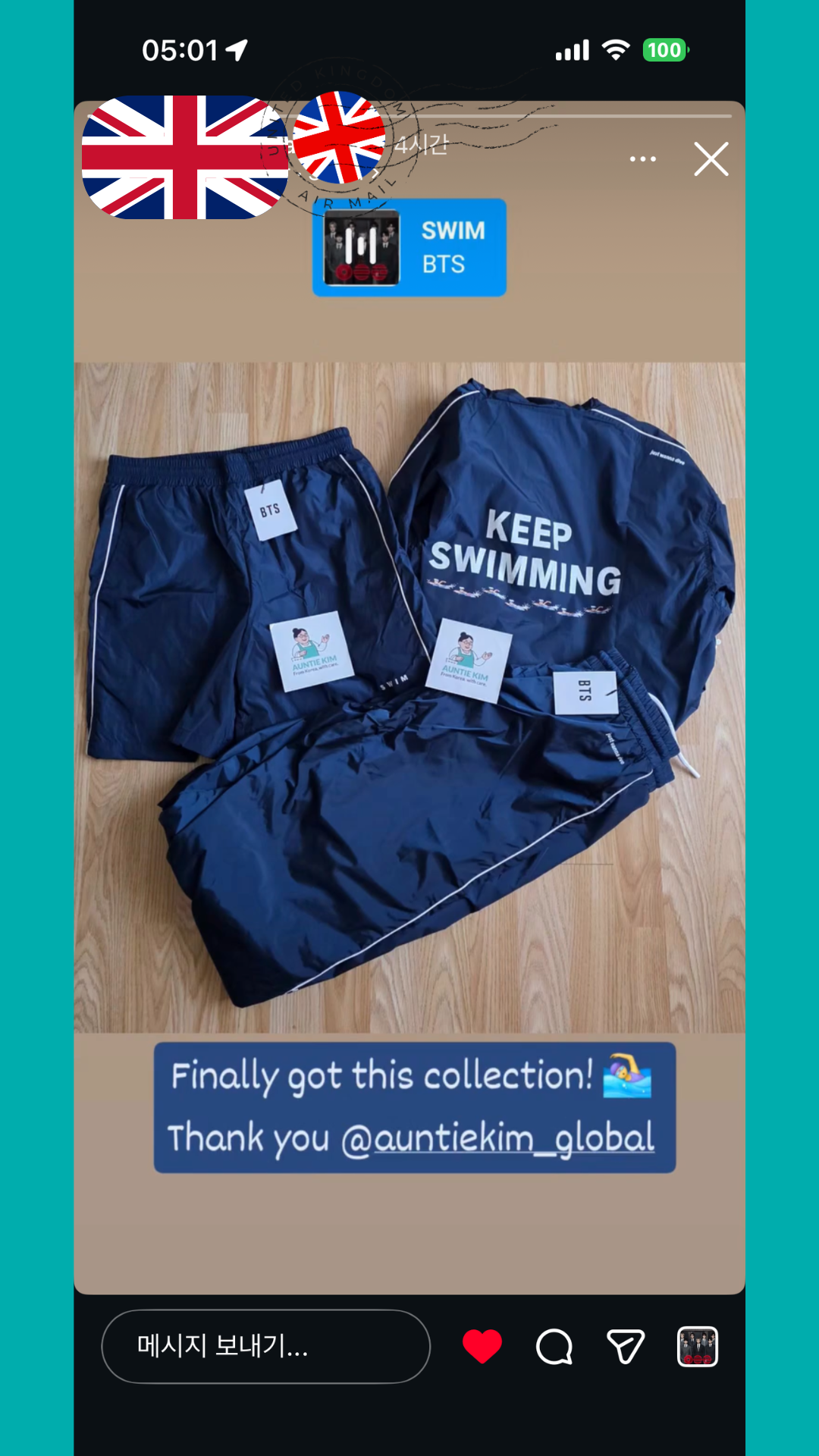 UK Customer Review: Sold-Out BTS SWIM Collection Successfully Delivered