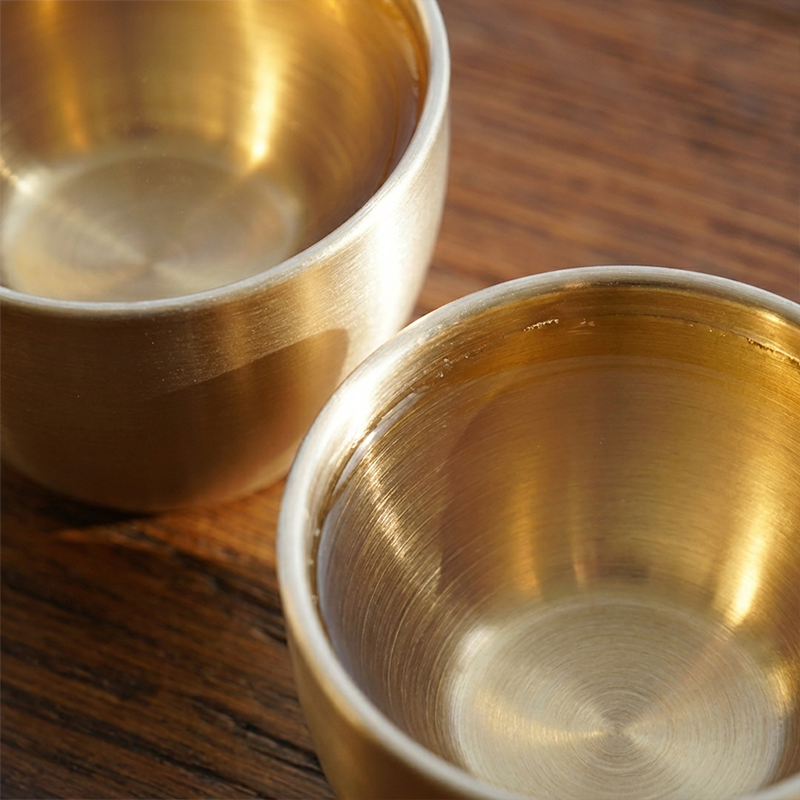 Notdam Starlight Soju Glass Set – Traditional Bronzeware | Auntie Kim